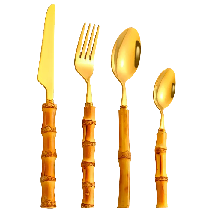 Cubertería Mango Bambú