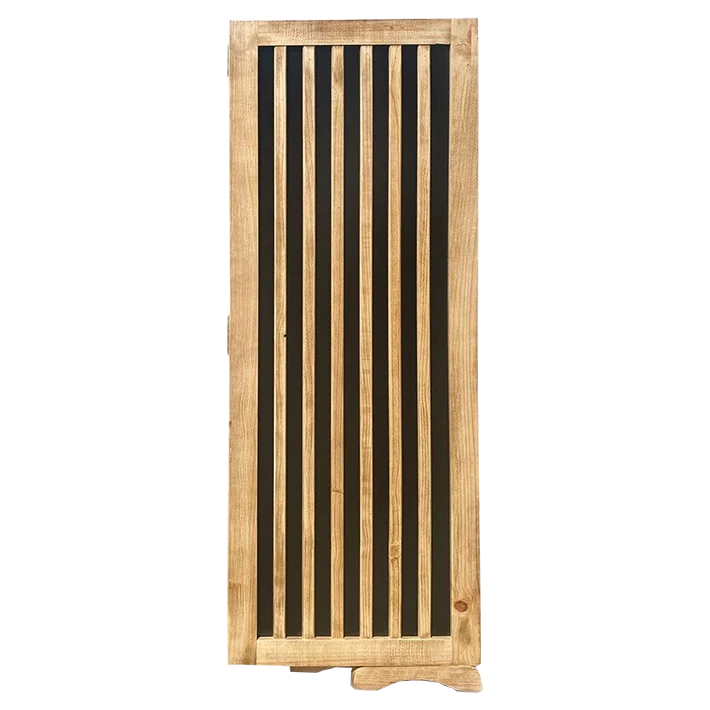 Biombo Madera Negro Natural
