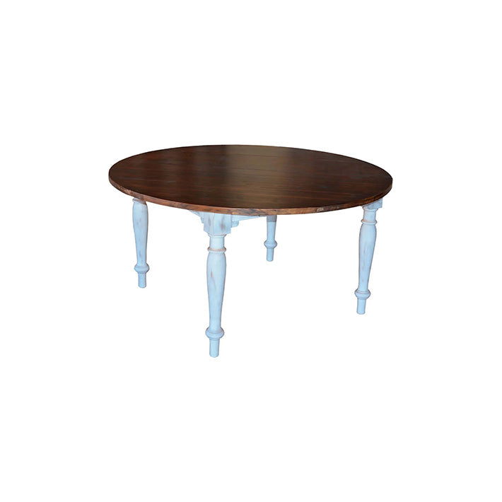 Mesa Madera Rústica Redonda 150 cm