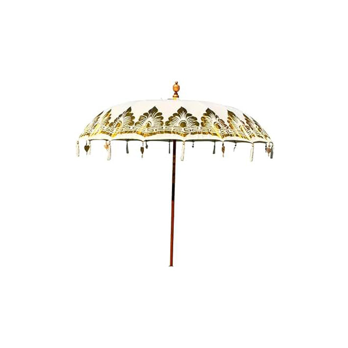Sombrilla Balinesa Decorada Oro