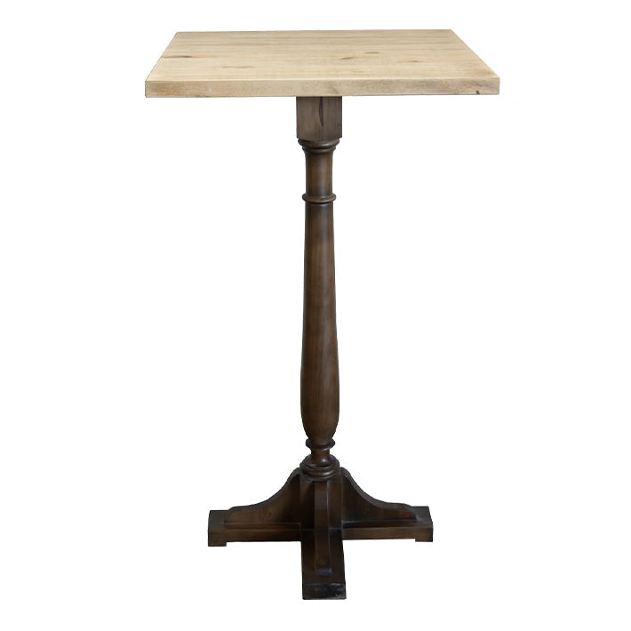 Mesa Alta Rústica Pata Central Torneada