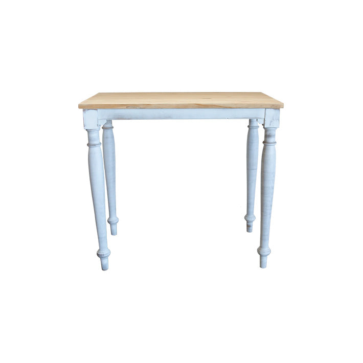 Mesa Alta Madera Rústica Natural 120x60cm