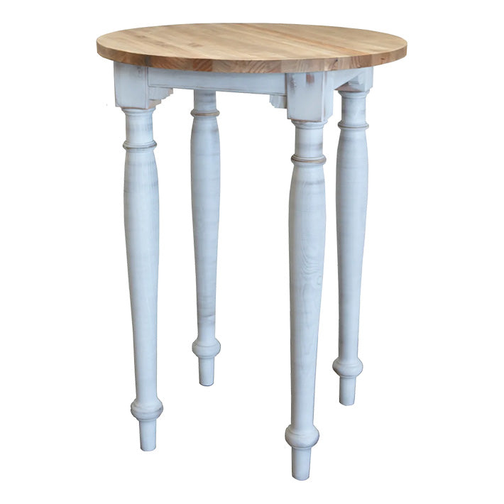 Mesa Alta Madera Rústica Natural 80cm