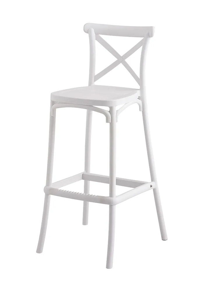 Taburete Crossback Polipropileno